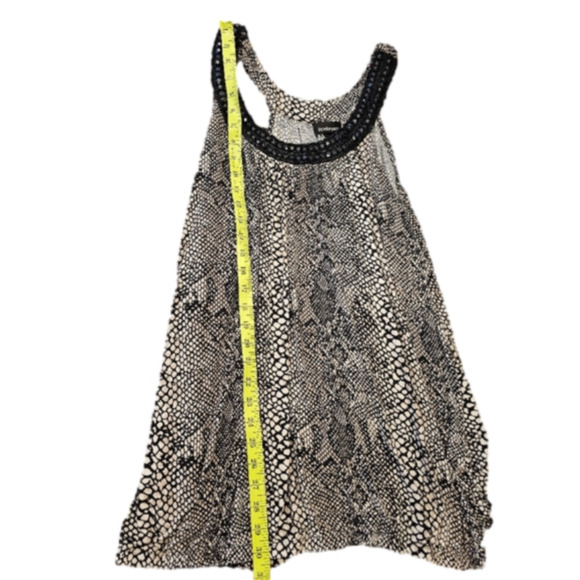 Lane Bryant Animal Print Faux Jeweled Neckline Sleeveless Blouson Size 22/24 - Picture 9 of 9